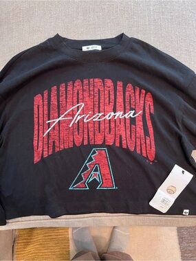 47 Brand Black Crewneck Arizona Diamondbacks